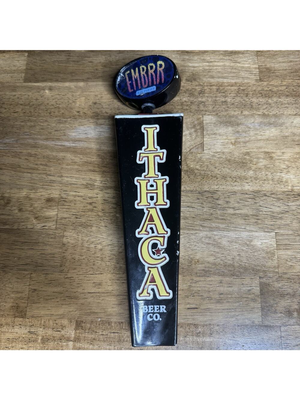 Ithaca Beer Co Tap Handle EMBRR Rye Porter Brewing Lakes Bar Draft Tap